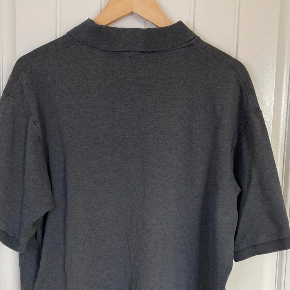Polo by Ralph Lauren Men's Charcoal Pima Soft Touch Polo Shirt‎ Size LT Flaw